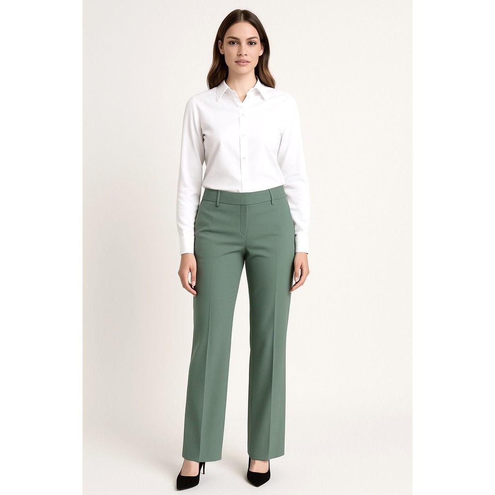 The Limited Pants 10R‎ Sage Green Straight Leg Career Academia Preppy Chic 89-52
